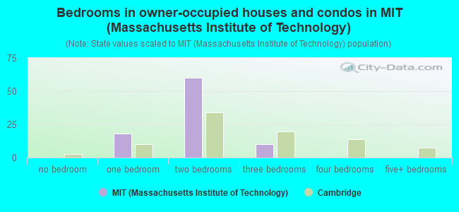 Bedrooms in owner-occupied houses and condos in MIT (Massachusetts Institute of Technology)