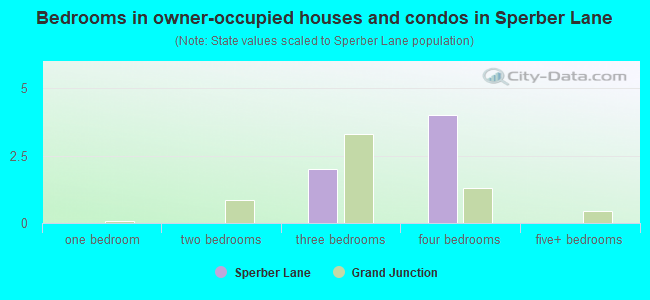 Bedrooms in owner-occupied houses and condos in Sperber Lane