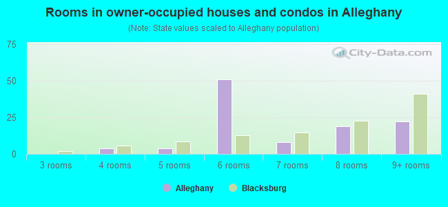 Rooms in owner-occupied houses and condos in Alleghany