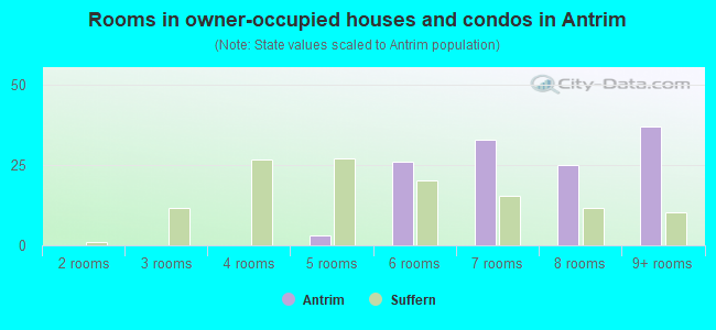 Rooms in owner-occupied houses and condos in Antrim