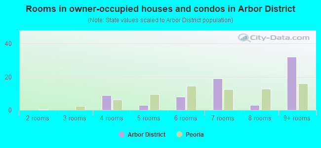 Rooms in owner-occupied houses and condos in Arbor District