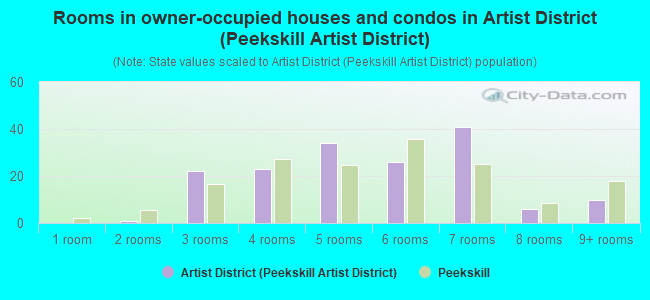 Rooms in owner-occupied houses and condos in Artist District (Peekskill Artist District)