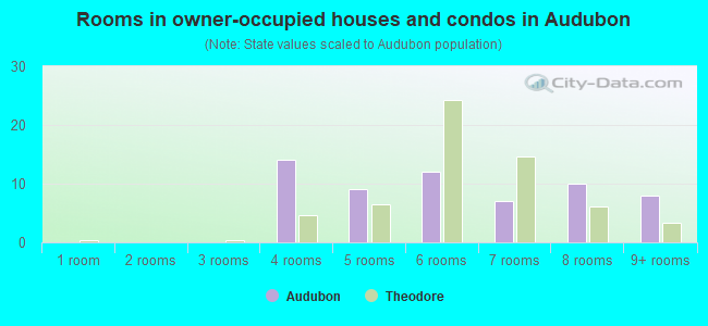 Rooms in owner-occupied houses and condos in Audubon