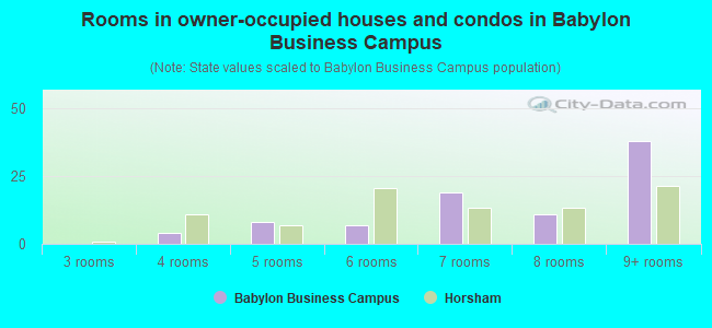 Rooms in owner-occupied houses and condos in Babylon Business Campus