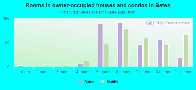 Rooms in owner-occupied houses and condos in Bates