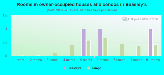 Rooms in owner-occupied houses and condos in Beasley's