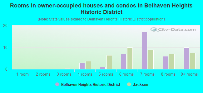 Rooms in owner-occupied houses and condos in Belhaven Heights Historic District