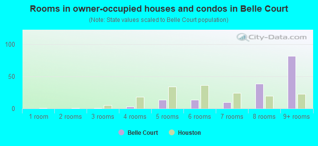 Rooms in owner-occupied houses and condos in Belle Court