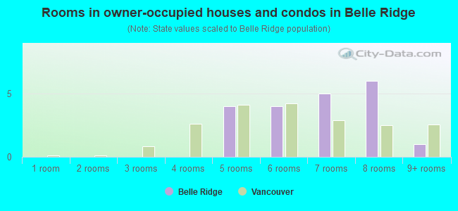 Rooms in owner-occupied houses and condos in Belle Ridge