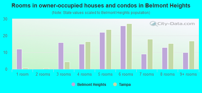 Rooms in owner-occupied houses and condos in Belmont Heights