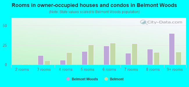 Rooms in owner-occupied houses and condos in Belmont Woods