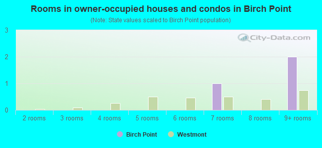 Rooms in owner-occupied houses and condos in Birch Point