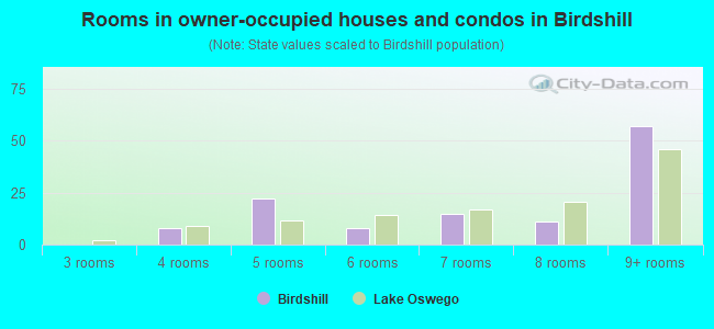 Rooms in owner-occupied houses and condos in Birdshill