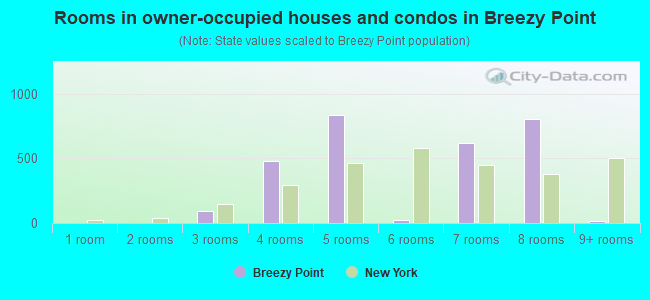 Rooms in owner-occupied houses and condos in Breezy Point