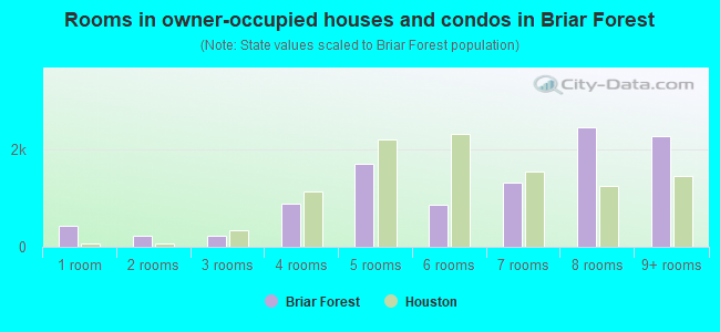 Rooms in owner-occupied houses and condos in Briar Forest