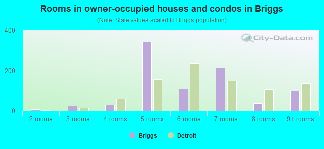 Rooms in owner-occupied houses and condos in Briggs