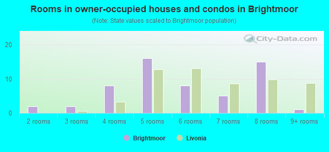 Rooms in owner-occupied houses and condos in Brightmoor