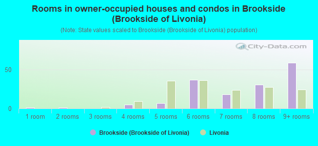 Rooms in owner-occupied houses and condos in Brookside (Brookside of Livonia)