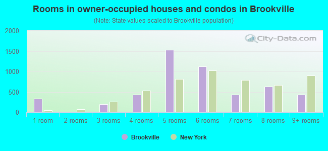 Rooms in owner-occupied houses and condos in Brookville