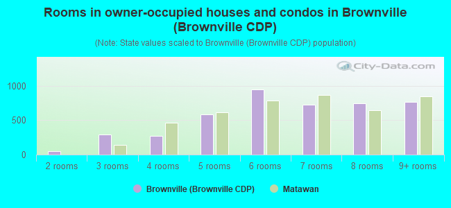 Rooms in owner-occupied houses and condos in Brownville (Brownville CDP)