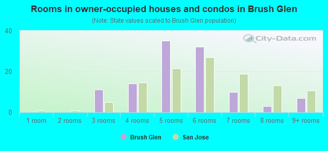 Rooms in owner-occupied houses and condos in Brush Glen