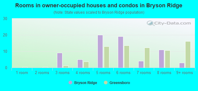 Rooms in owner-occupied houses and condos in Bryson Ridge