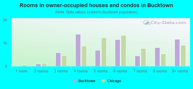 Rooms in owner-occupied houses and condos in Bucktown