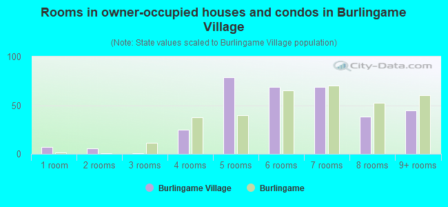 Rooms in owner-occupied houses and condos in Burlingame Village