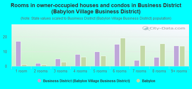 Rooms in owner-occupied houses and condos in Business District (Babylon Village Business District)