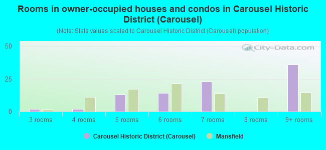 Rooms in owner-occupied houses and condos in Carousel Historic District (Carousel)
