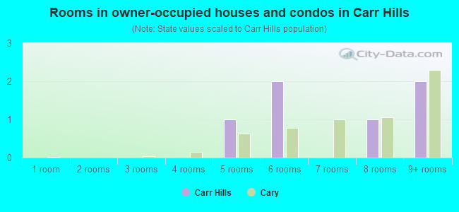 Rooms in owner-occupied houses and condos in Carr Hills