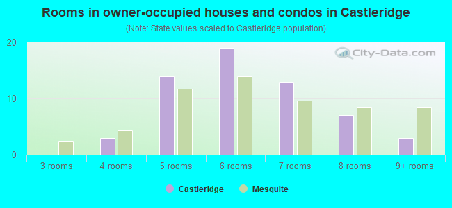 Rooms in owner-occupied houses and condos in Castleridge