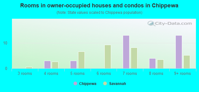 Rooms in owner-occupied houses and condos in Chippewa