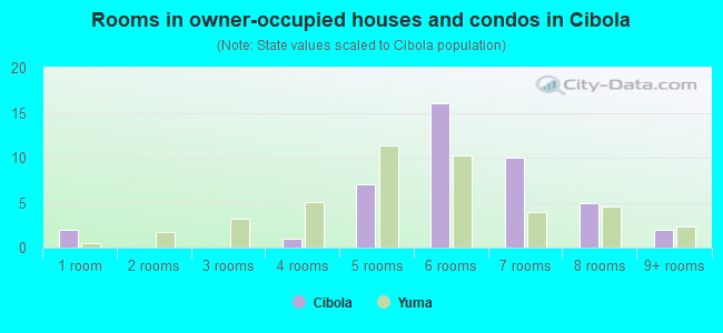 Rooms in owner-occupied houses and condos in Cibola