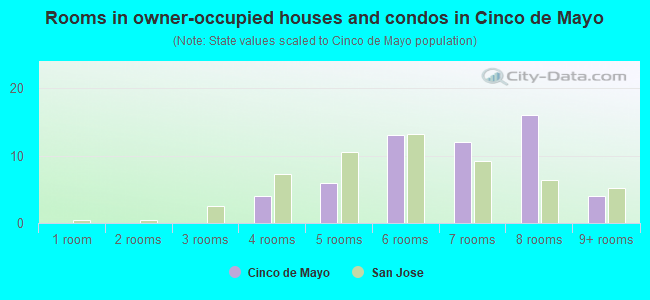 Rooms in owner-occupied houses and condos in Cinco de Mayo