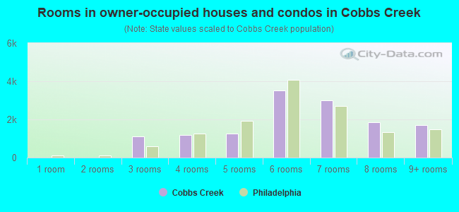 Rooms in owner-occupied houses and condos in Cobbs Creek
