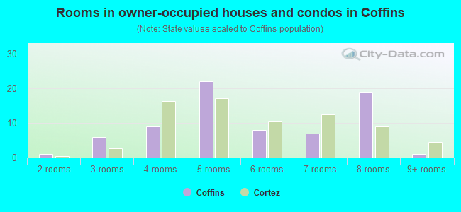 Rooms in owner-occupied houses and condos in Coffins