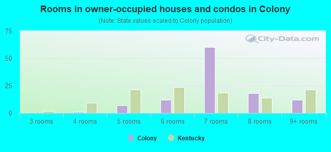 Rooms in owner-occupied houses and condos in Colony
