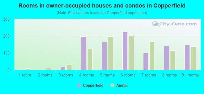 Rooms in owner-occupied houses and condos in Copperfield