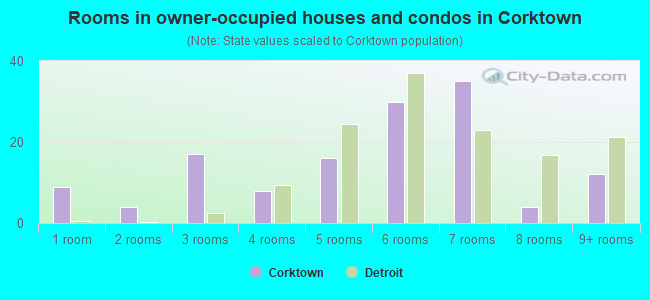 Rooms in owner-occupied houses and condos in Corktown