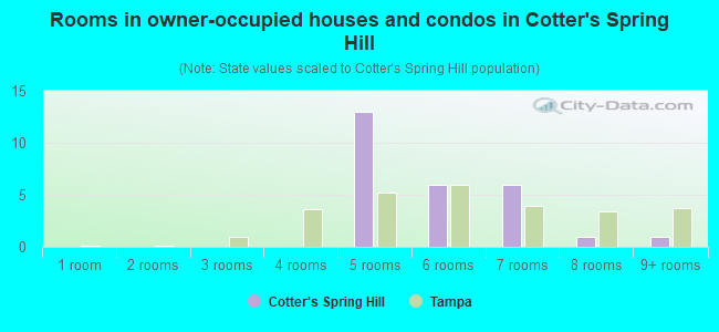 Rooms in owner-occupied houses and condos in Cotter's Spring Hill