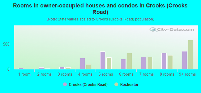 Rooms in owner-occupied houses and condos in Crooks (Crooks Road)