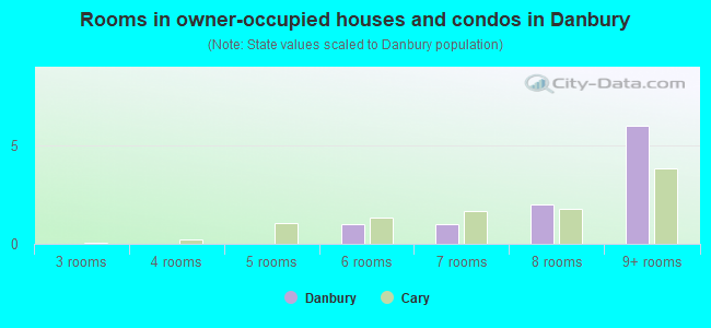 Rooms in owner-occupied houses and condos in Danbury