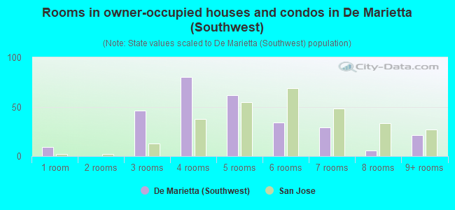 Rooms in owner-occupied houses and condos in De Marietta (Southwest)
