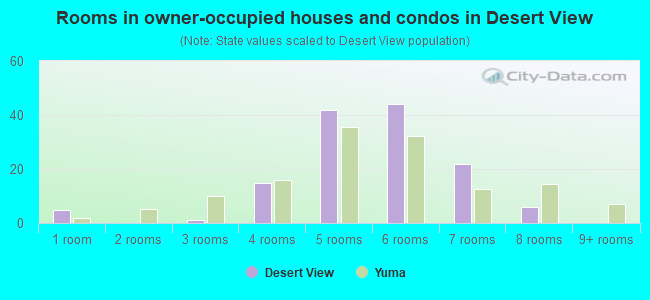 Rooms in owner-occupied houses and condos in Desert View