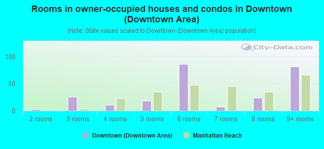 Rooms in owner-occupied houses and condos in Downtown (Downtown Area)