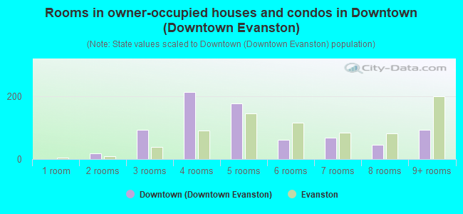 Rooms in owner-occupied houses and condos in Downtown (Downtown Evanston)