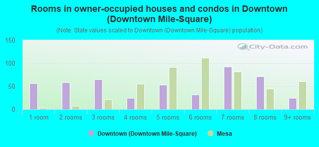Rooms in owner-occupied houses and condos in Downtown (Downtown Mile-Square)