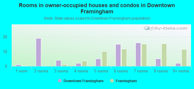 Rooms in owner-occupied houses and condos in Downtown Framingham