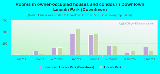 Rooms in owner-occupied houses and condos in Downtown Lincoln Park (Downtown)